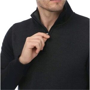 Ted Baker Quarter Zip Textured Sweater